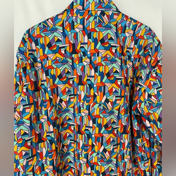 Mizumi Couture modern fit Colorful button down Shirt NWT - Picture 10 of 15